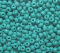 50g 6/0 Opaque Turquoise Seed Beads